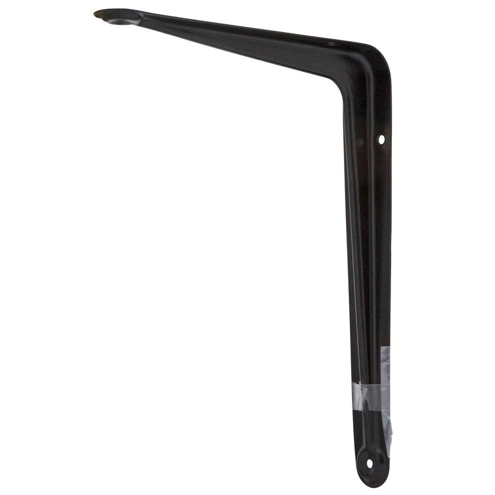 Ｌ型棚受（ブラック）　１５０&times;２００, ブラック, 150&times;200mm