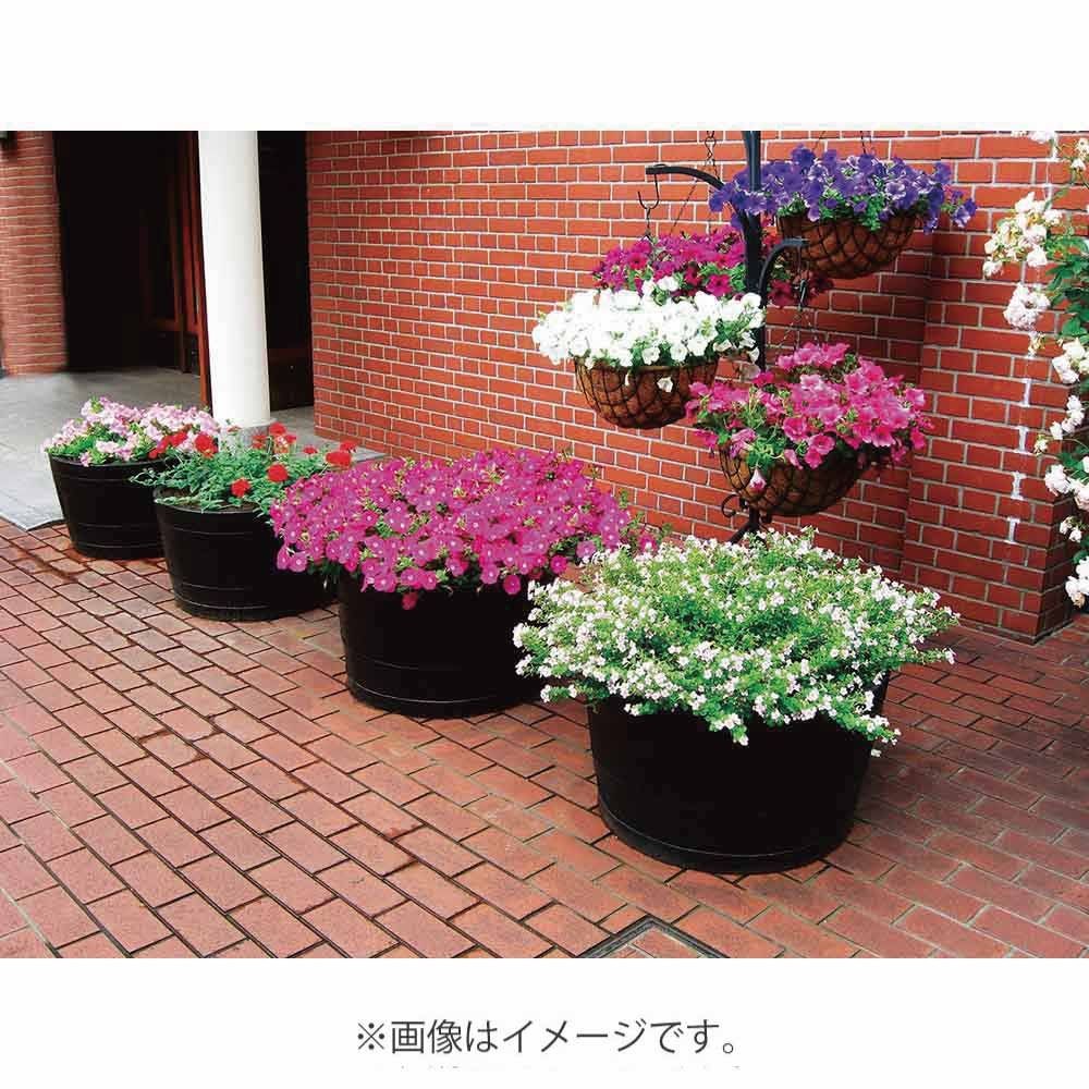 ウイスキー樽プランター　GB-9545　椀型90　ブラック　【メーカー直送・代引不可】【北海道・沖縄・離島除く】, ブラック, 椀型90