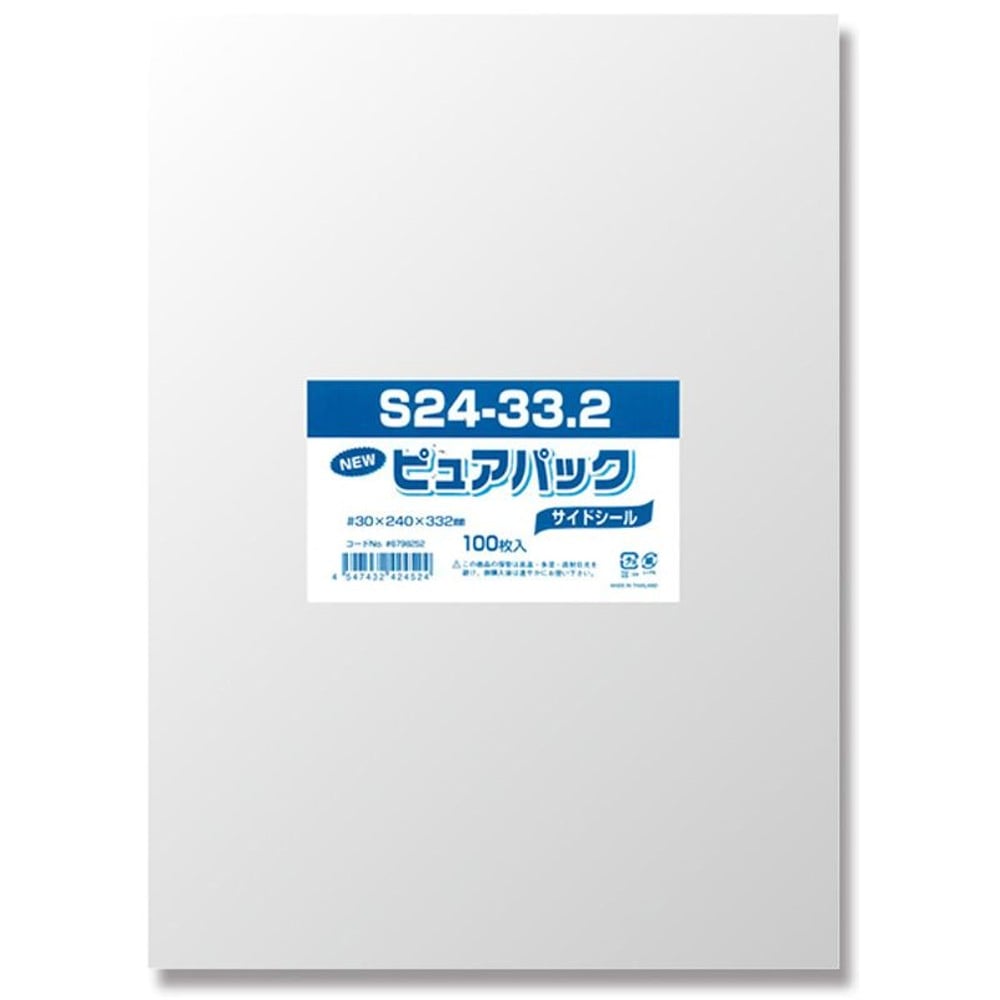 ＯＰＰ袋　ピュアパック, 透明（40&times;80）, 40&times;80mm
