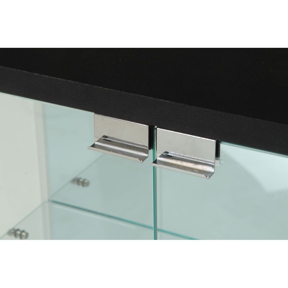 不二貿易 ガラスコレクションケース　ＢＡＡＬ　ワイド　ＢＫ【メーカー直送・代引不可】, ブラック, 幅600mm&times;奥行300mm&times;高さ1195mm