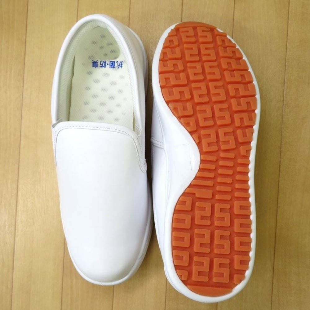 耐油底で滑りにくいシューズ　ホワイト, ホワイト（23.0）, 23.0cm