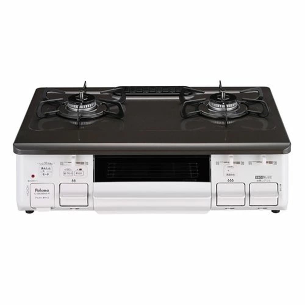 パロマ ガステーブル 水なし片面焼グリル IC-S809BHA-R 右強火, クリスタルブラウン-プロパンガス, LP