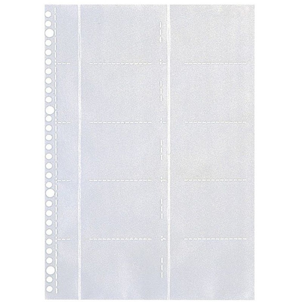 リヒト名刺帳ポケット20枚　Ｇ49050, クリヤー, A4