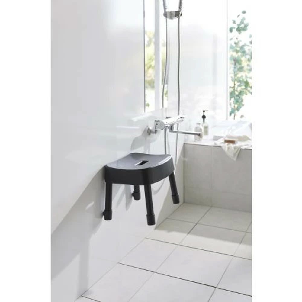 山崎実業 MIST ミスト マグネット&風呂イス SH25, ホワイト, 幅315mm&times;奥行275mm&times;高さ250mm