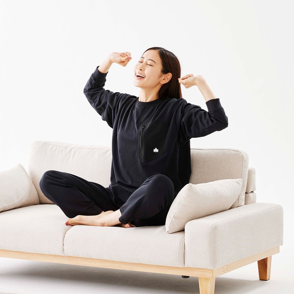 LOGOS by LIPNER リカバリープルオーバー　ブラック, ブラック, Mサイズ