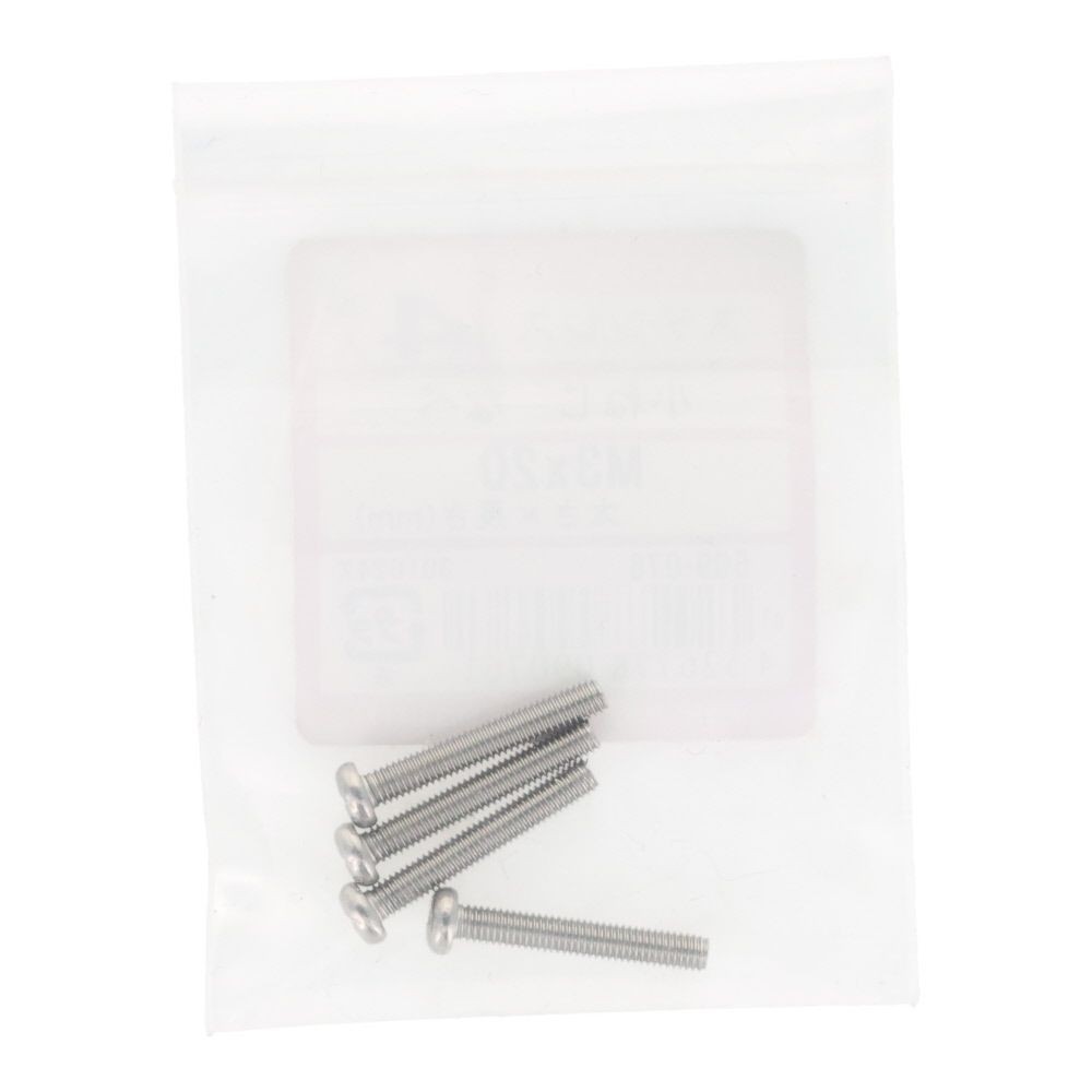 ＯＨＳＡＴＯ　ステン　コネジ　ナベ　Ｍ３&times;２０, ステンレス, 4本入り