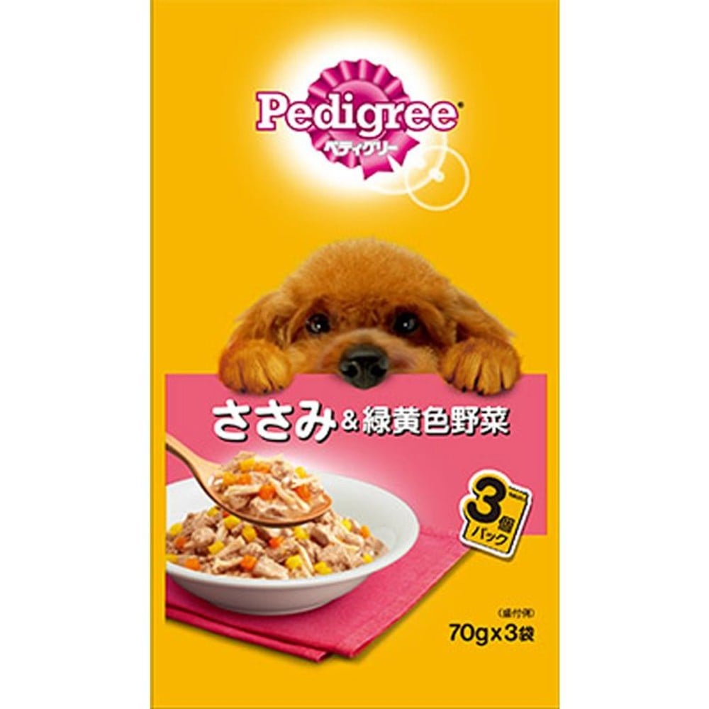 ペディグリー3Ｐ　成犬用ささみ＆野菜, その他カラー１, その他サイズ１