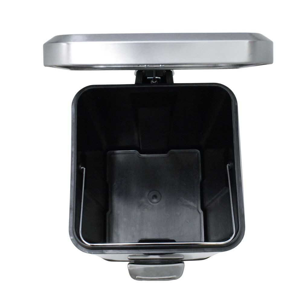 ウィザ WIZ'A ステンレスペダルペール　スクエア型, シルバー, 6.0L