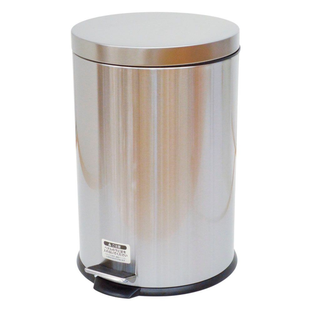 ステンレスペダルペール, シルバー（5.0L）, 5.0L