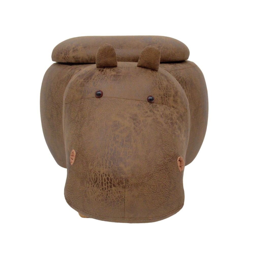 動物スツール収納付　カバ, カバ, 約34&times;67&times;36cm