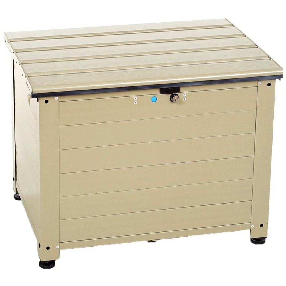 グリーンライフ アルミベンチ型宅配ボックス【メーカー直送・代引不可】, ベージュ, 幅565×奥行415×高さ405