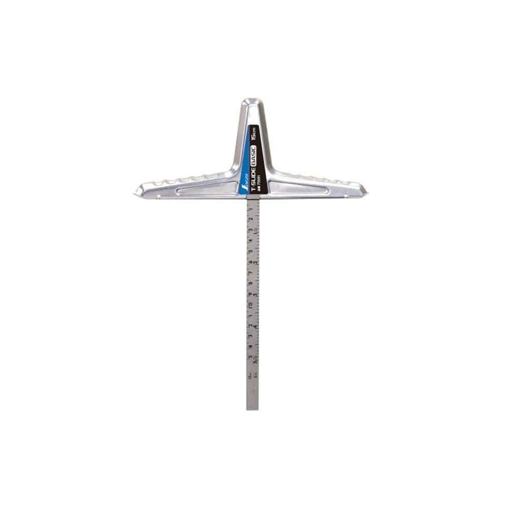 丸ノコガイド定規 Tスライド ベーシック 15cm 併用目盛, 73591, 15cm