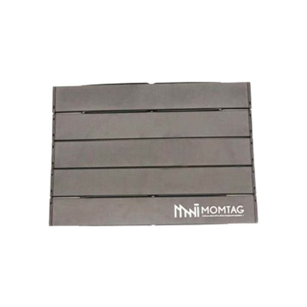 MOMTAG アルミ製ロール式テーブル　HDL-0432, ブラック, （約）幅396×奥行50×高さ80mm