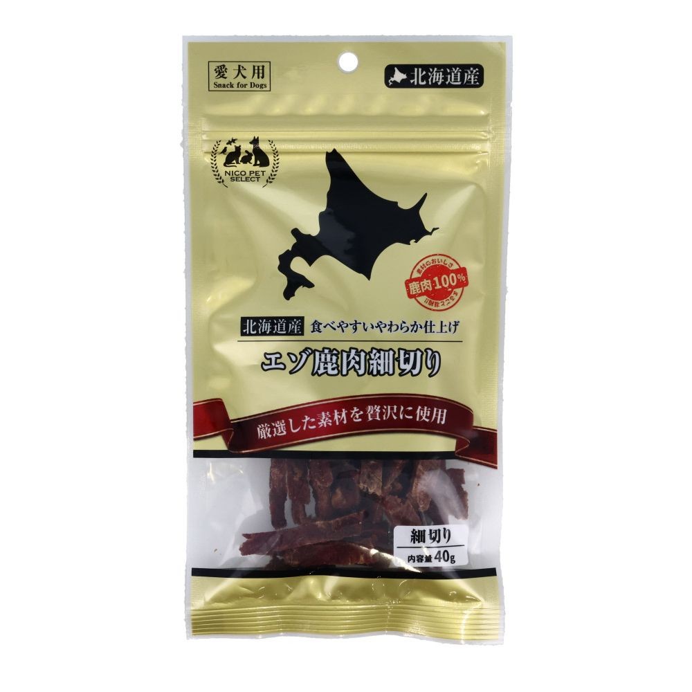 エゾ鹿肉細切り, 細切り, 40g
