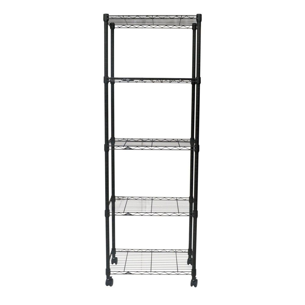 【数量限定】ルミナスノワールフリーラック5段, ヴィンテージ（60cm幅）, 60cm幅