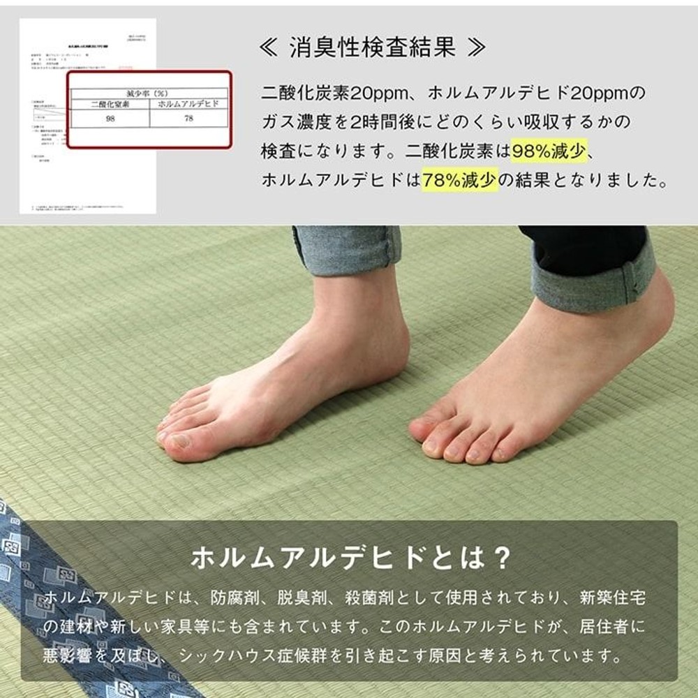 純国産 い草 上敷き はっ水 カーペット 双目織 本間 【メーカー直送・代引不可】, い草, 本間1畳 (約95&times;191cm）