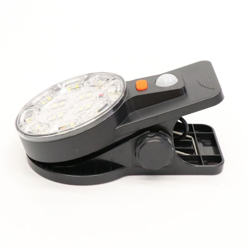  クリップ式ソーラーセンサーライト HDL-6410, ブラック, クリップ式