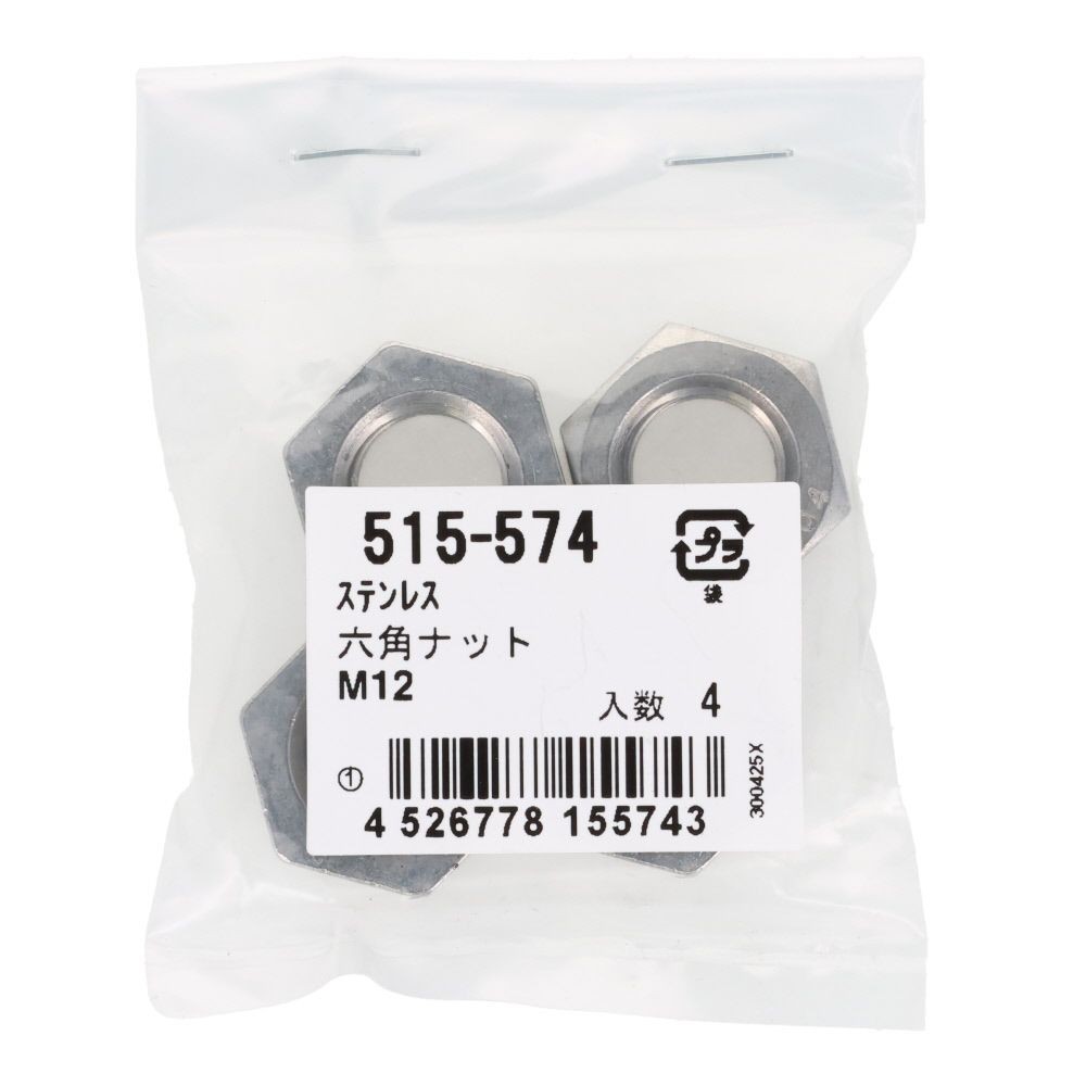ＯＨＳＡＴＯ　ステンレス　六角ナット　Ｍ１２, ステンレス, M12