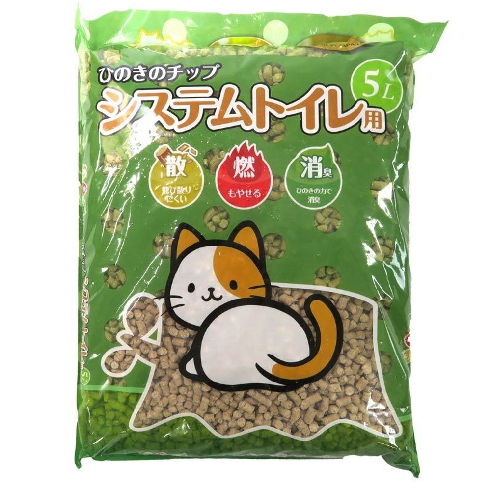 システムトイレ用ひのきのチップ, システムトイレ用（5）, 5.0L