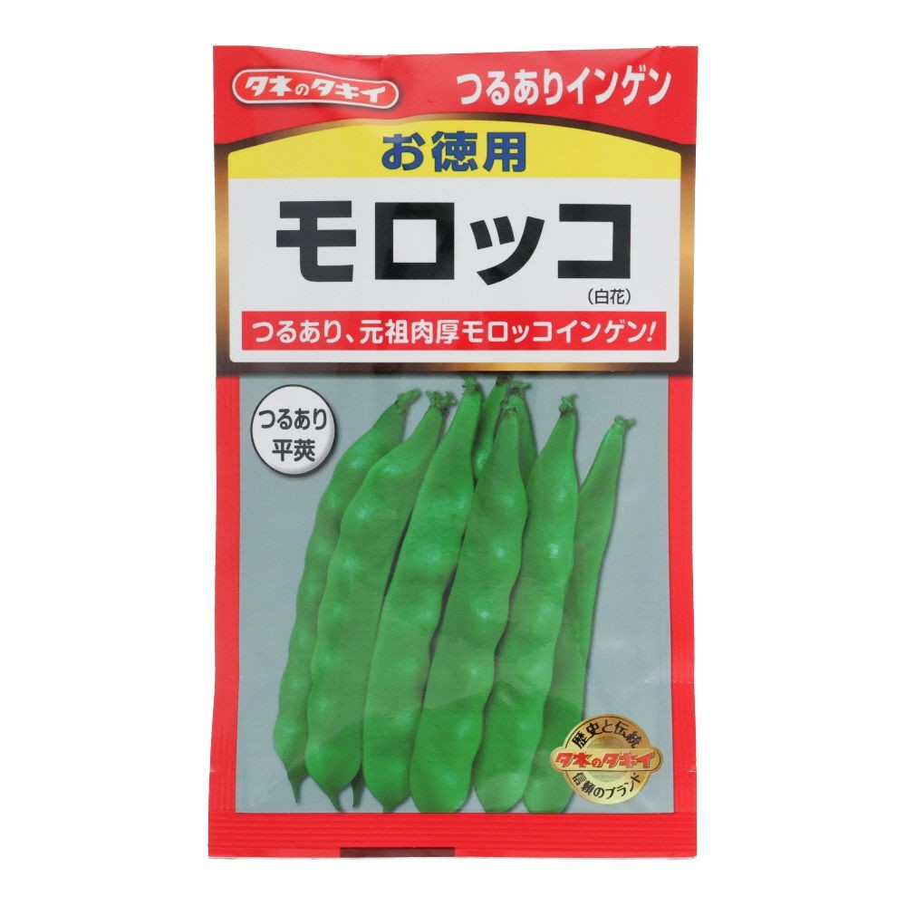 タキイ　お徳用　つるありインゲン　モロッコ, インゲン, 40ml