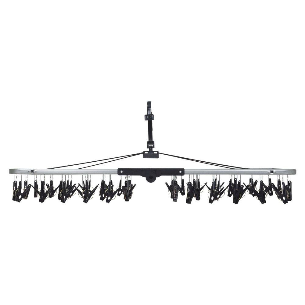 ウィザ WIZ'A　ひっぱって取り込めるスーパーメタル洗濯ハンガー　５０ピンチ, シルバー, 50ピンチ