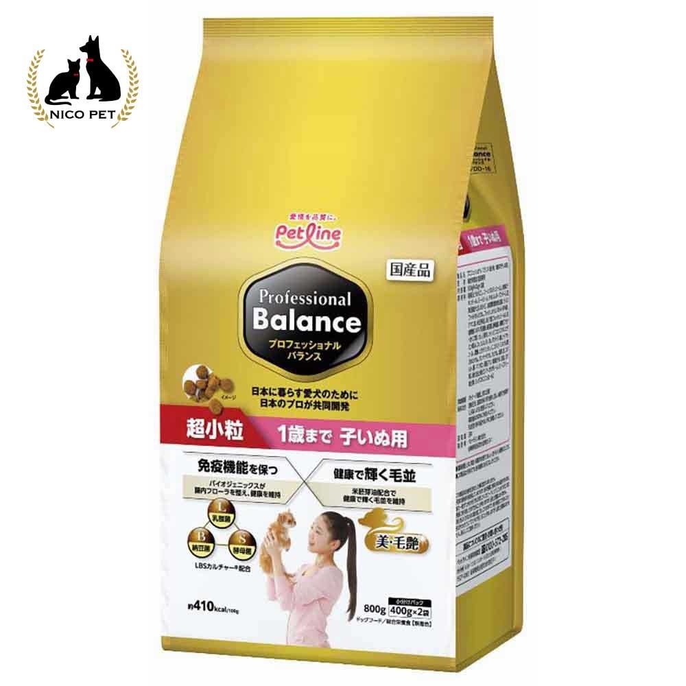 プロフェッショナルバランス 超小粒 1歳まで 子いぬ用 800g, 1歳まで　子犬用, 800g