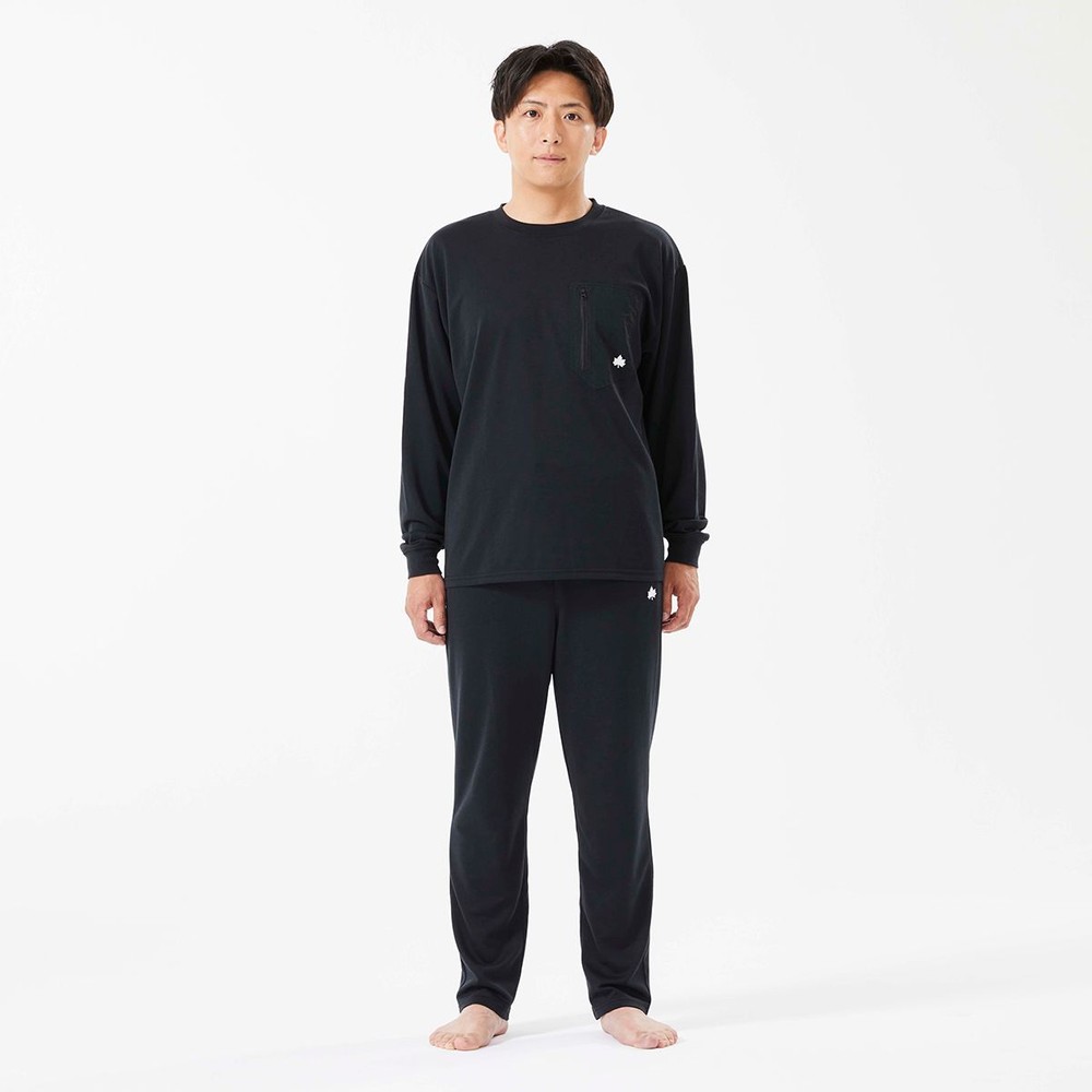 LOGOS by LIPNER リカバリープルオーバー　ブラック, ブラック, Mサイズ