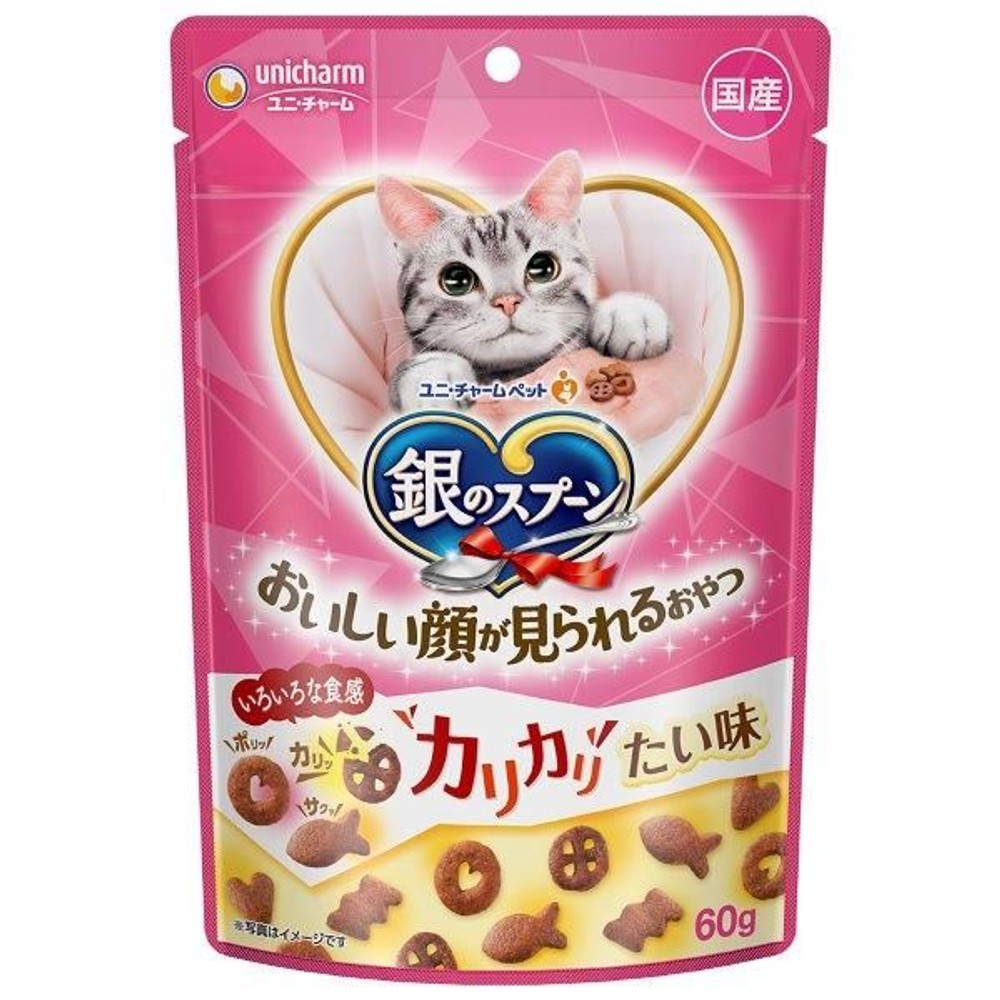 ユニチャーム　銀のスプーンおいしい顔おやつたい味　６０ｇ, -, 60g