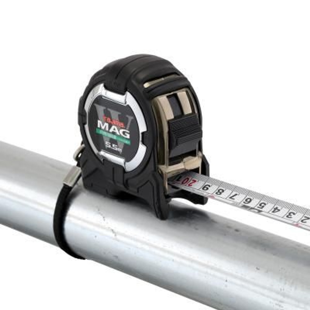 TAJIMA（タジマ）G3ゴールド 25mm幅5.5m セフダブルマグ 尺相当　CWM3S2555S, ブラック, 5.5m