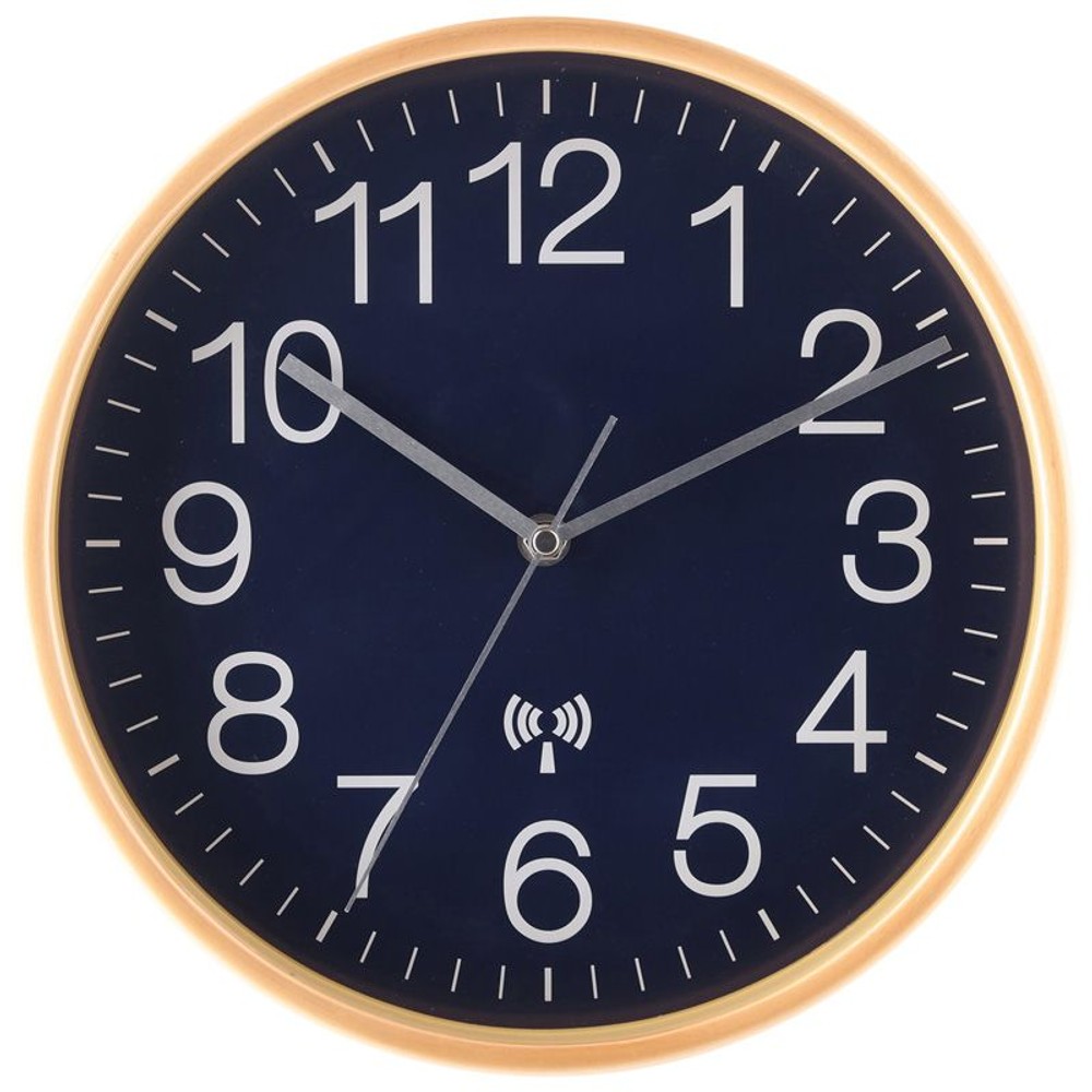 【廃盤】電波掛時計　プライウッド　28ｃｍ, ブラウン, 28cm