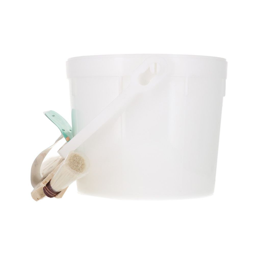 刷毛付きポリ缶, 白, ペイントスターターセット