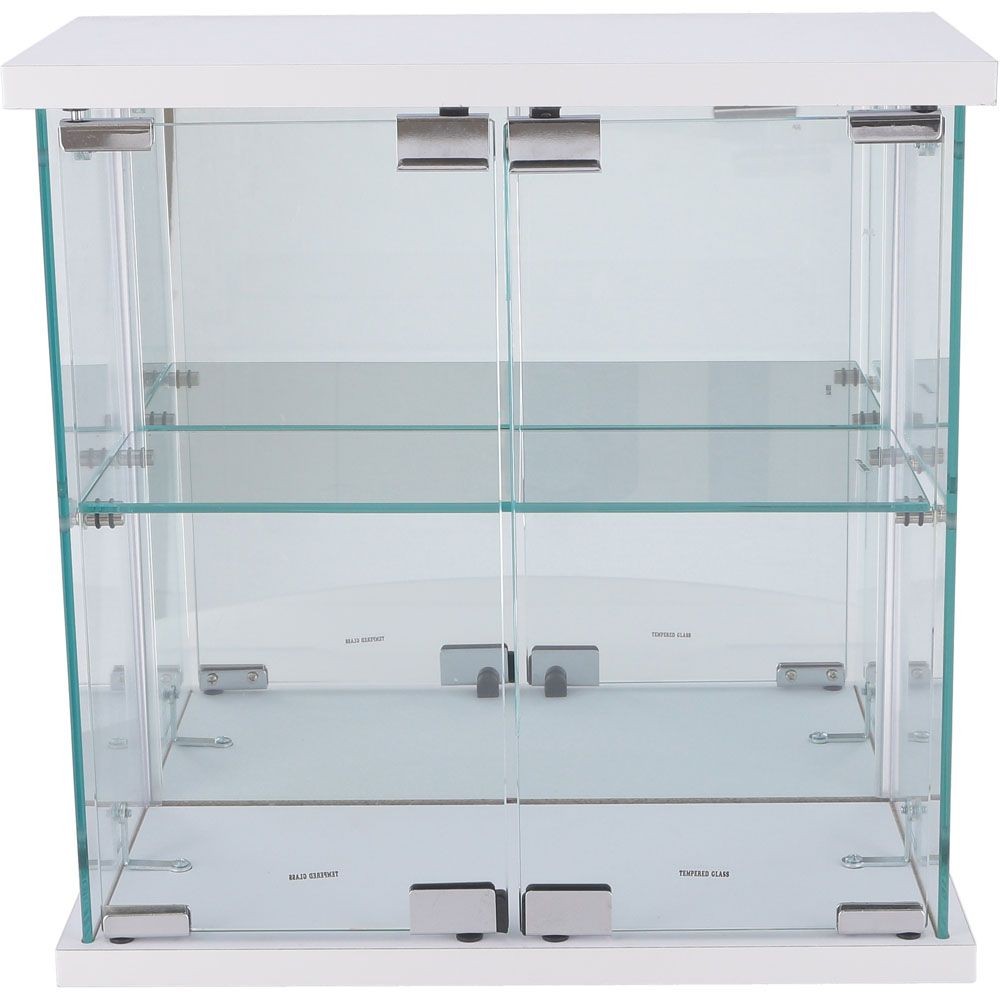 不二貿易 卓上ガラスコレクションケース　ＷＨ【メーカー直送・代引不可】, ホワイト, 幅425mm&times;奥行200mm&times;高さ425mm