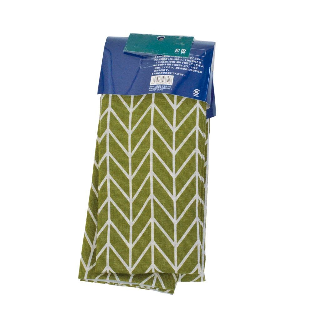 大長座布団カバー チェック, グリーン／シラカバ柄, 70cm&times;180cm