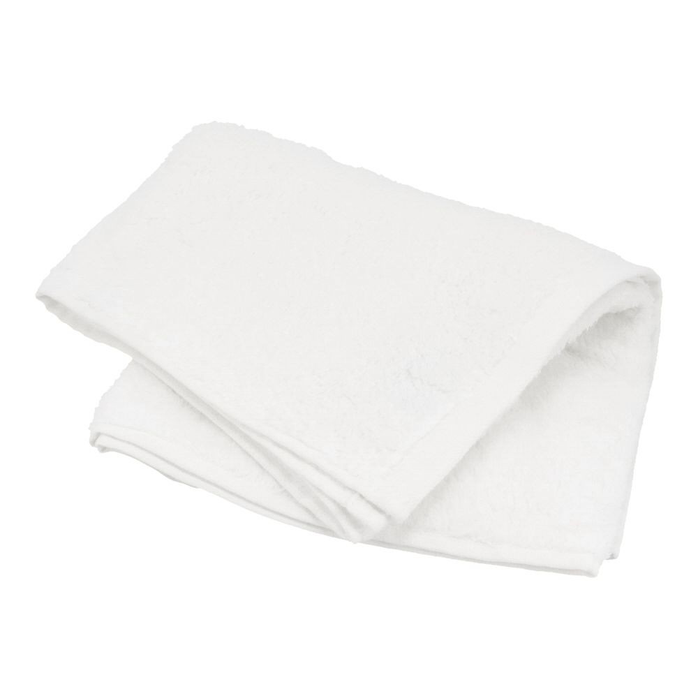 WIZ'A 吸水ふわふわ無撚糸フェイスタオル　ホワイト, ホワイト, 34×80cm