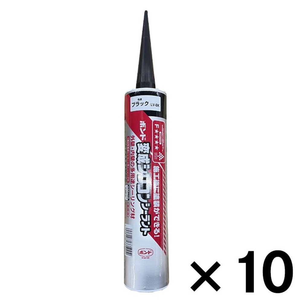 ボンド  変成シリコンシーラント 320ml &times;10本セット, ホワイト, 320ml&times;10本