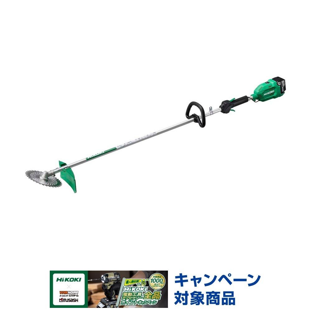ハイコーキ HiKOKI　18Vコードレス　刈払機 CG18DA(L)(JC)　230mm　蓄電池・充電器セット, アグレッシブグリーン, 18V