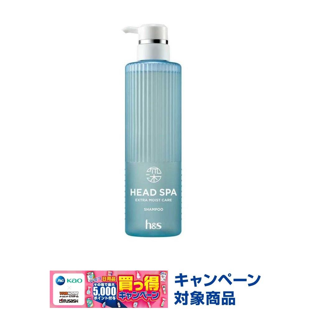 P&G 深ヘッドスパ h&s モイストケア シャンプー 本体 435g, シャンプー, 435g