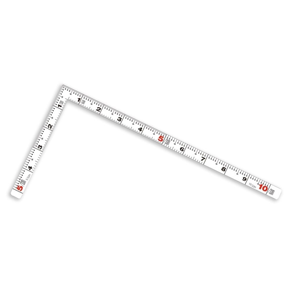曲尺平ぴた ホワイト 30cm／1尺併用目盛, ホワイト, 30cm／1尺