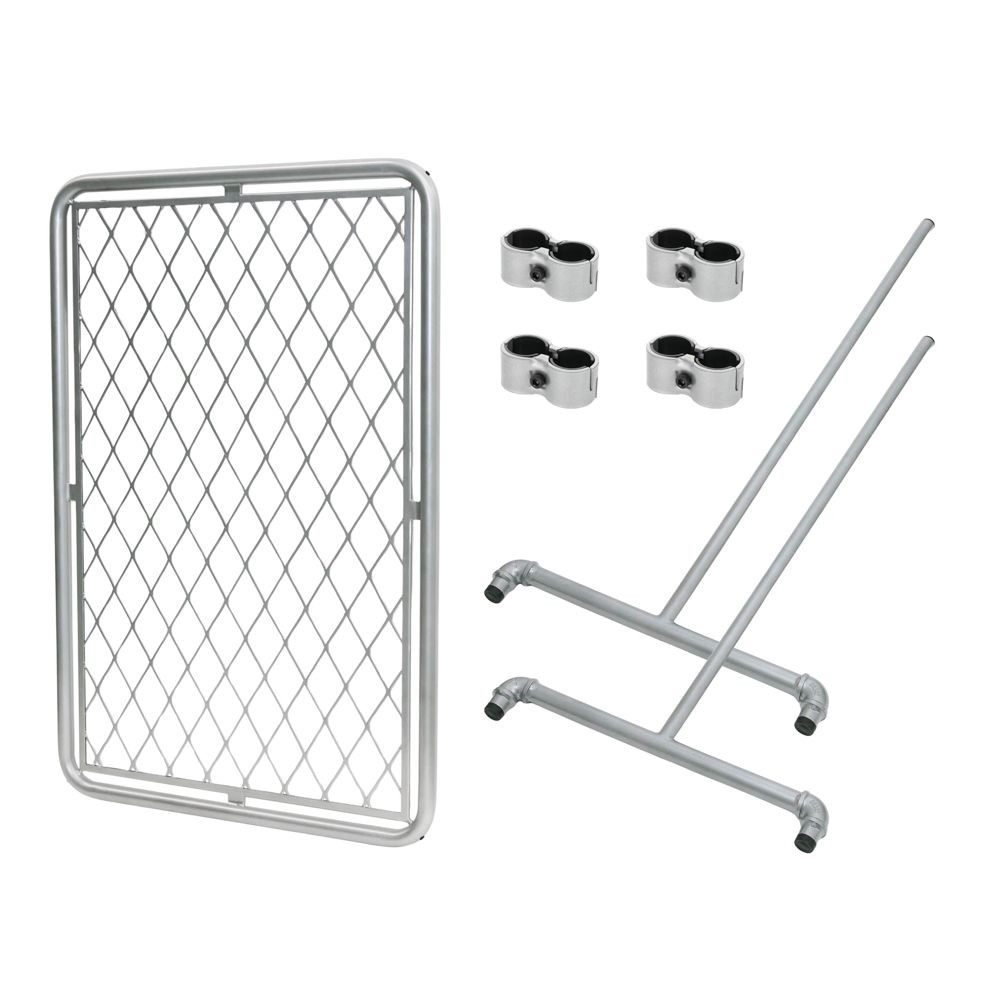 カスタム・フェンスセット　６０&times;９０&times;２５．４&Phi;, シルバー, 60&times;90cm