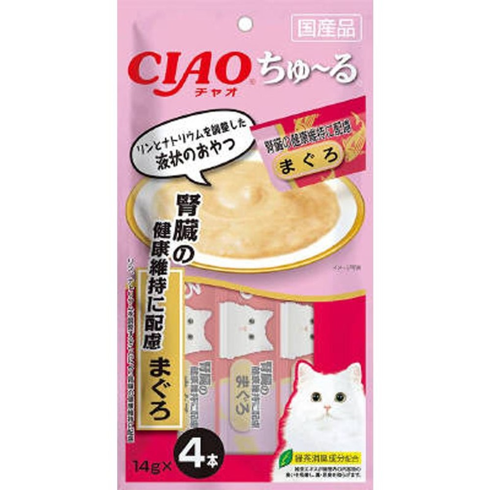 ちゅ〜る　腎臓の健康維持に配慮　まぐろ, 健康維持 まぐろ, 14g&times;4本