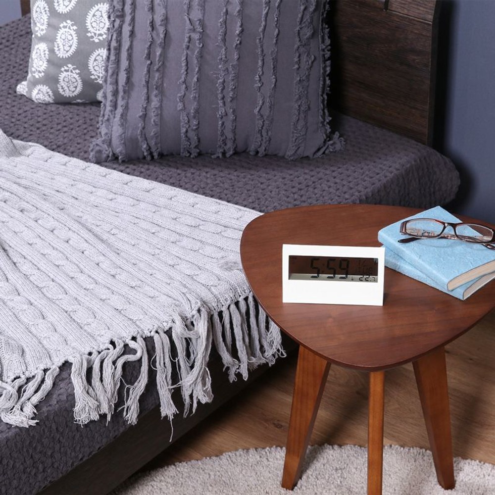 置時計デジタル　クリア, ホワイト, その他サイズ１