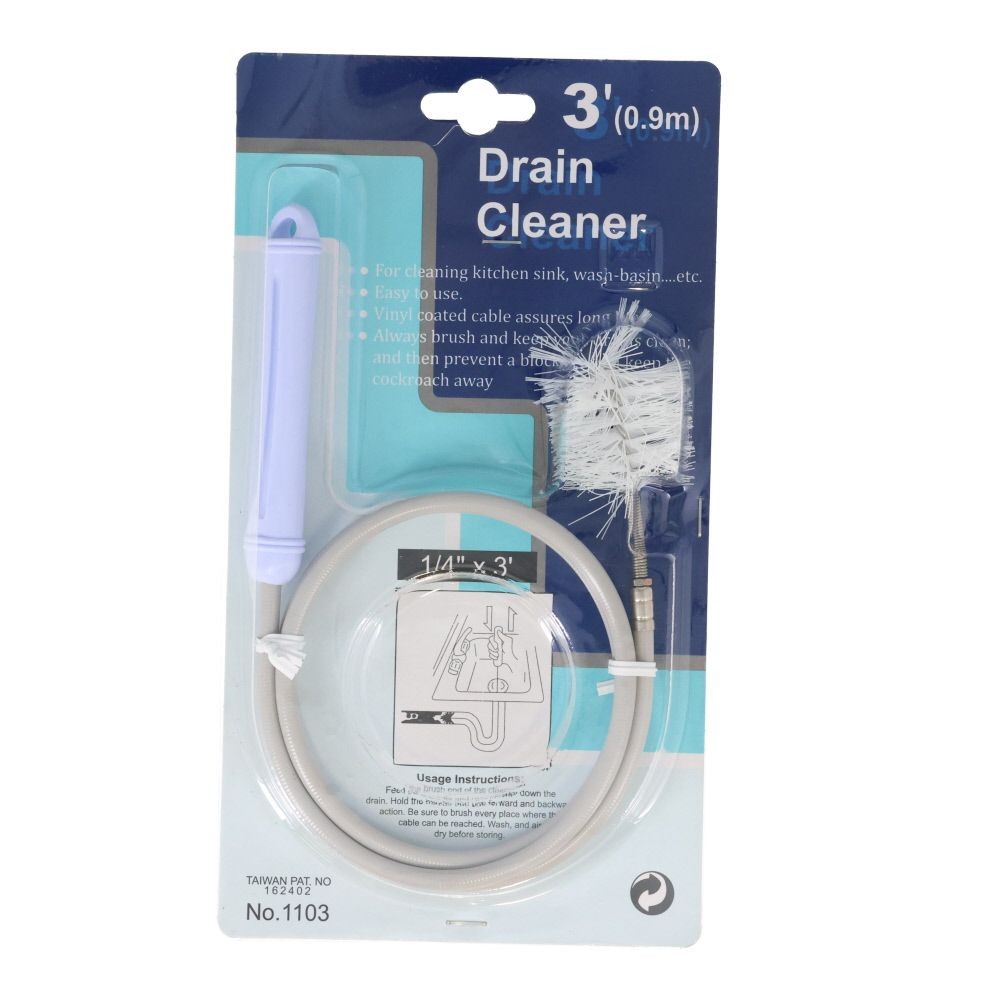 排水パイプクリーナー１１０３　０．９ｍ, グレー, 0.9m