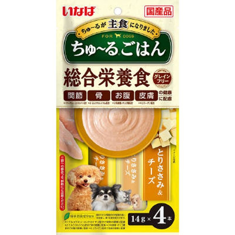 ちゅ〜るごはん　とりささみ＆チーズ　14ｇＸ4本, とりささみ＆チーズ, 14g&times;4本