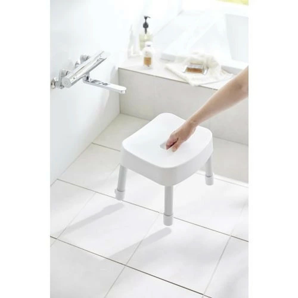 山崎実業 MIST ミスト マグネット&風呂イス SH25, ホワイト, 幅315mm&times;奥行275mm&times;高さ250mm