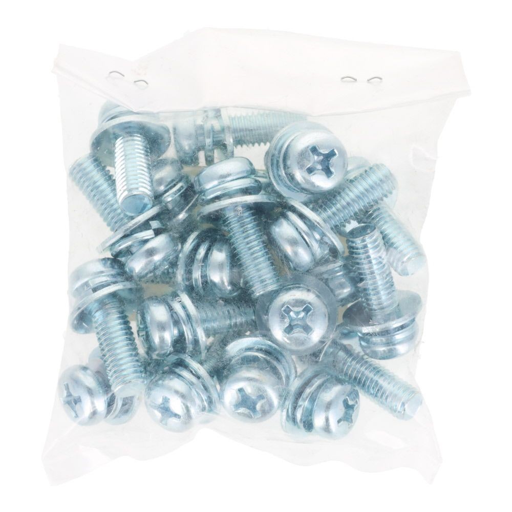 ユニクロ　座金組込ねじ　Ｐー３　Ｍ８&times;２５　２０個入り, ねじ, M8&times;25