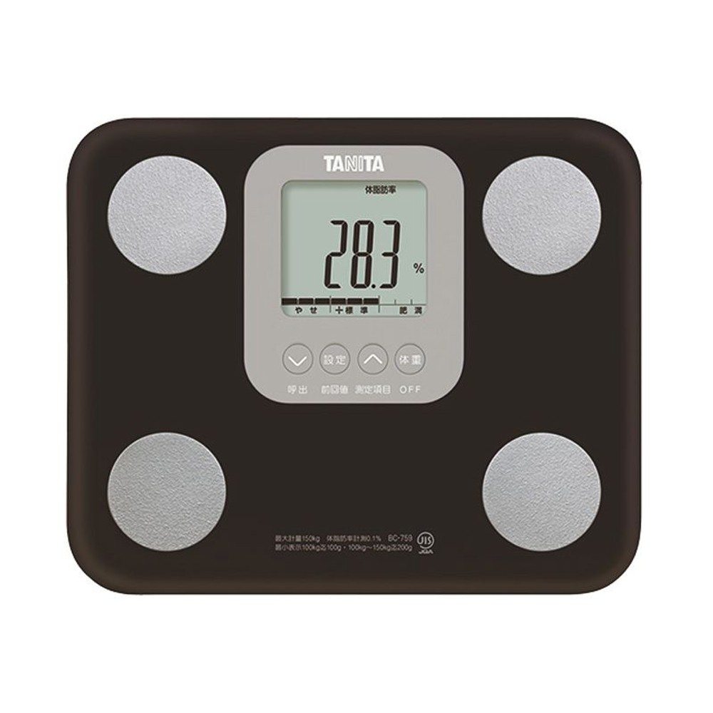 タニタ　乗るだけで測定ができる体組成計　ＢＣ759, ブラウン, 〜150kg