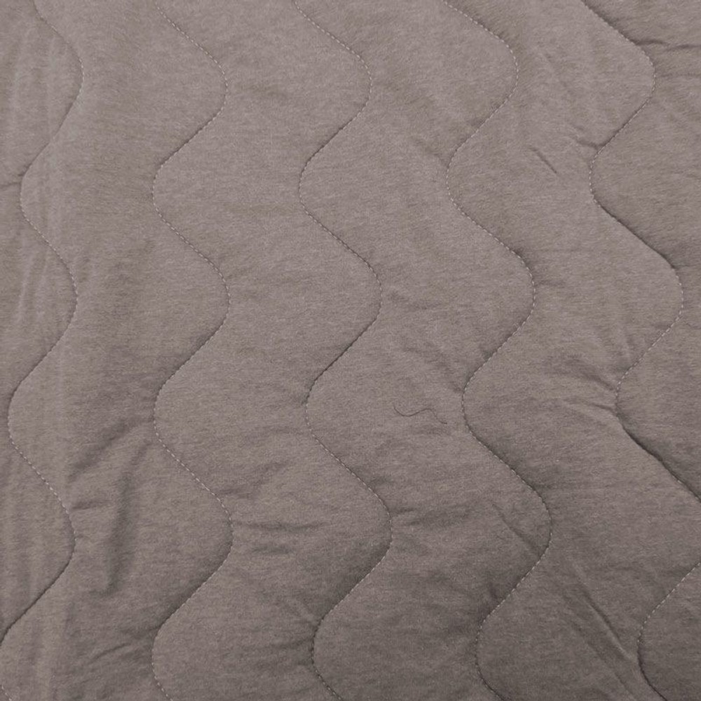 綿ニット地敷きパッド　ダブル, ベージュ, ダブル