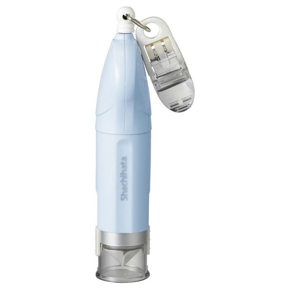 シャチハタ　キャップレス9リール式　ＰＢ, ペールブルー, 印面9mm