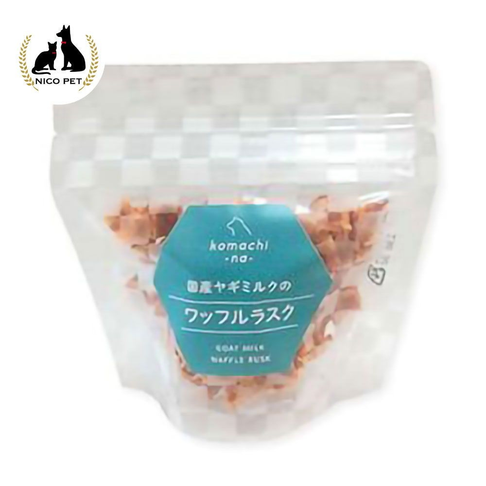 コマチナ　国産ヤギミルクのワッフルラスク 20g, ヤギミルク, 20g