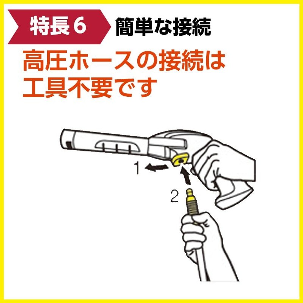 ケルヒャー高圧洗浄機　Ｋ2　ＨＲ, イエロー, K2